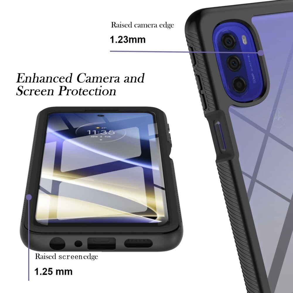 Coque Full Protection Motorola Moto G51, Noir
