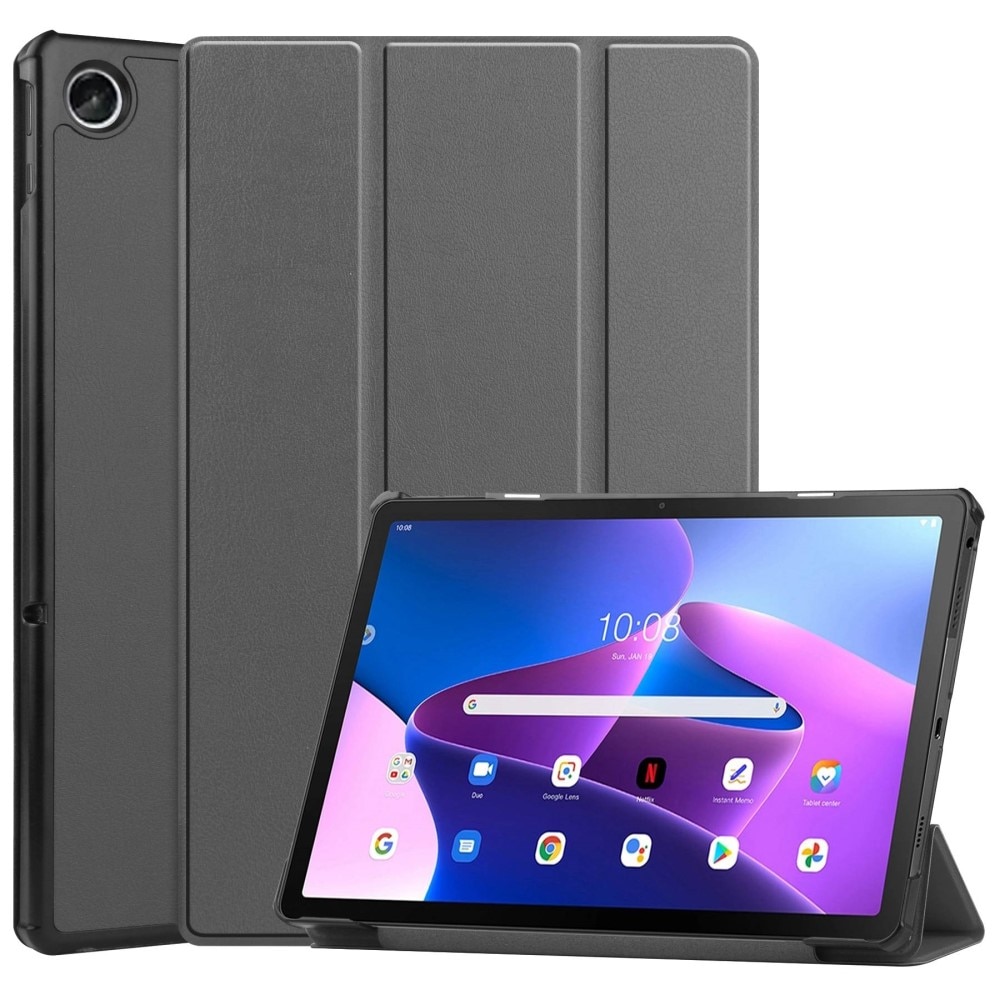 Étui Tri-Fold Lenovo M10 Plus (3rd gen) Gris