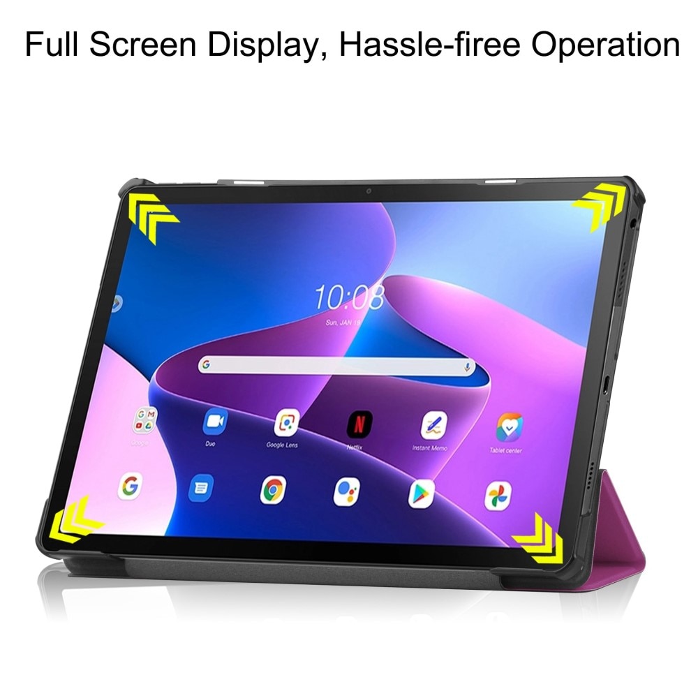 Étui Tri-Fold Lenovo M10 Plus (3rd gen) Violet