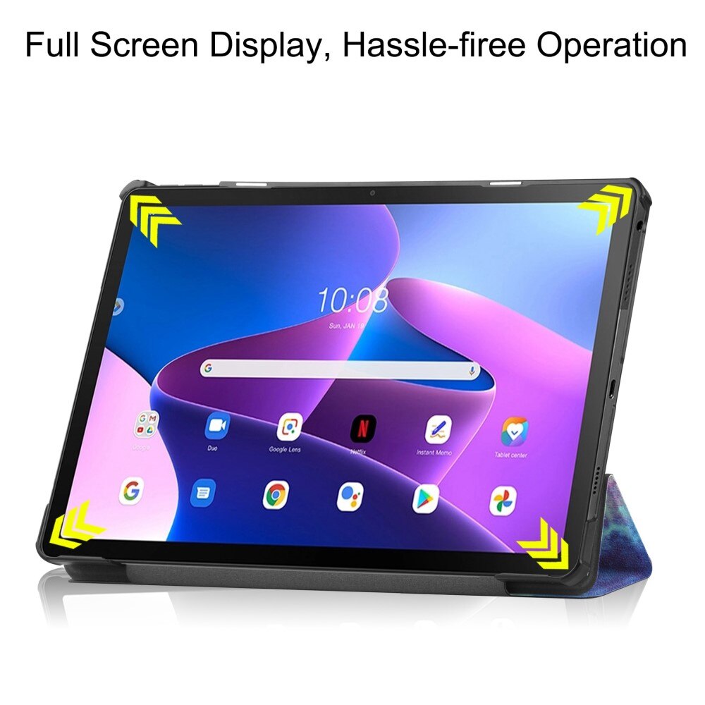 Étui Tri-Fold  Lenovo Tab M10 Plus (3rd gen), Multi-couleur / motif