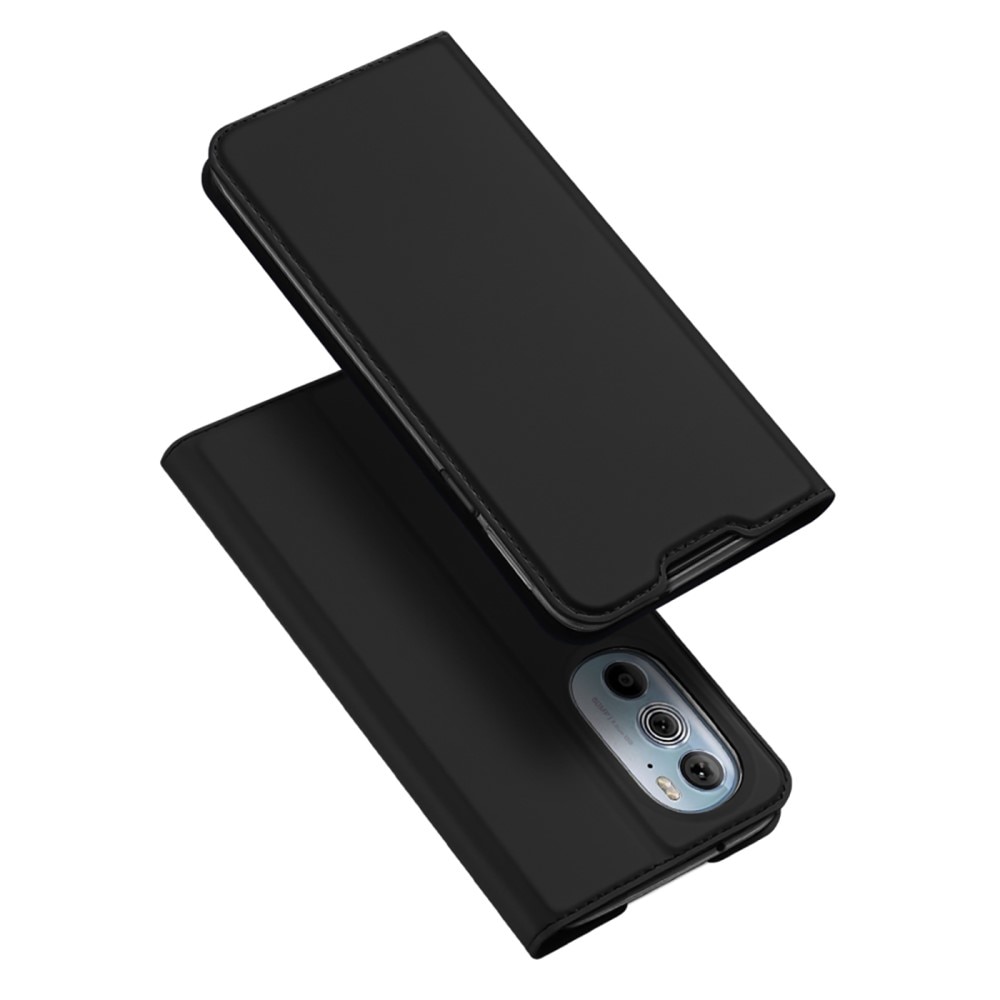 Étui portefeuille Skin Pro Series Motorola Edge 30 Pro Black
