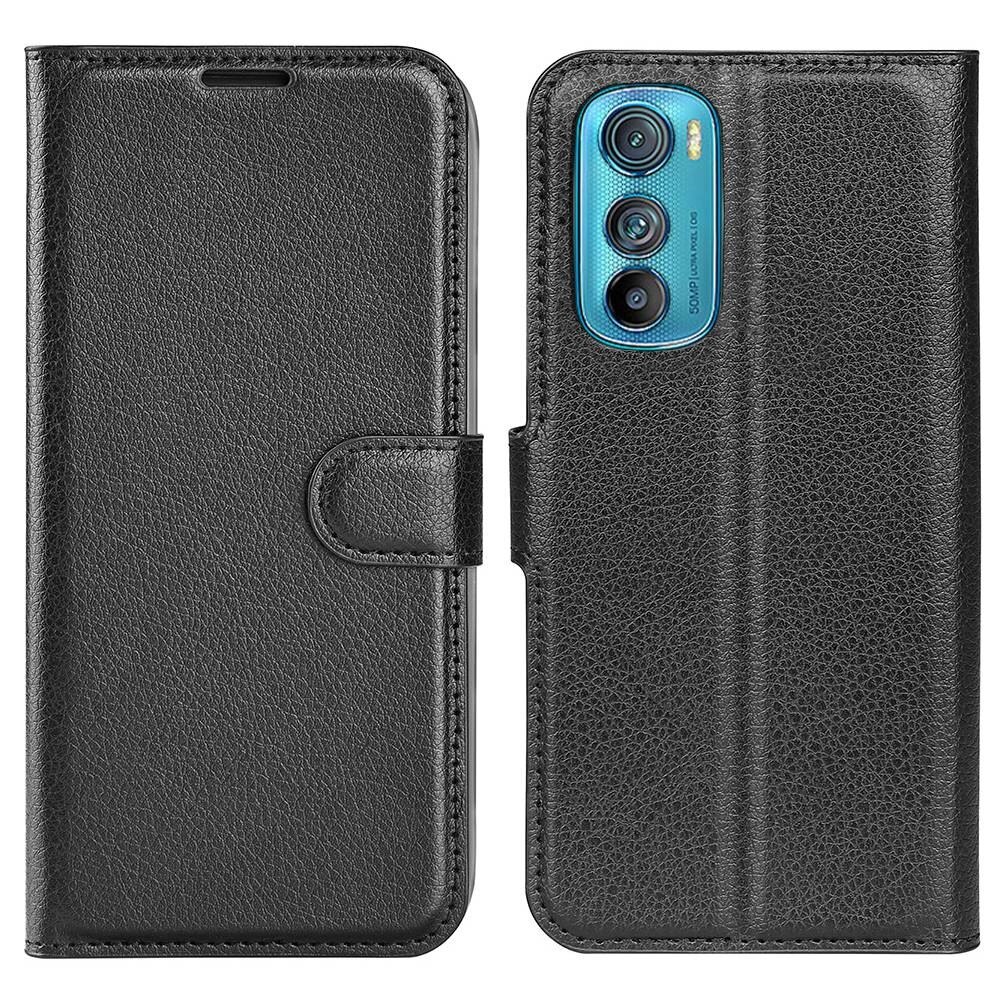 Coque portefeuille Motorola Edge 30, Noir