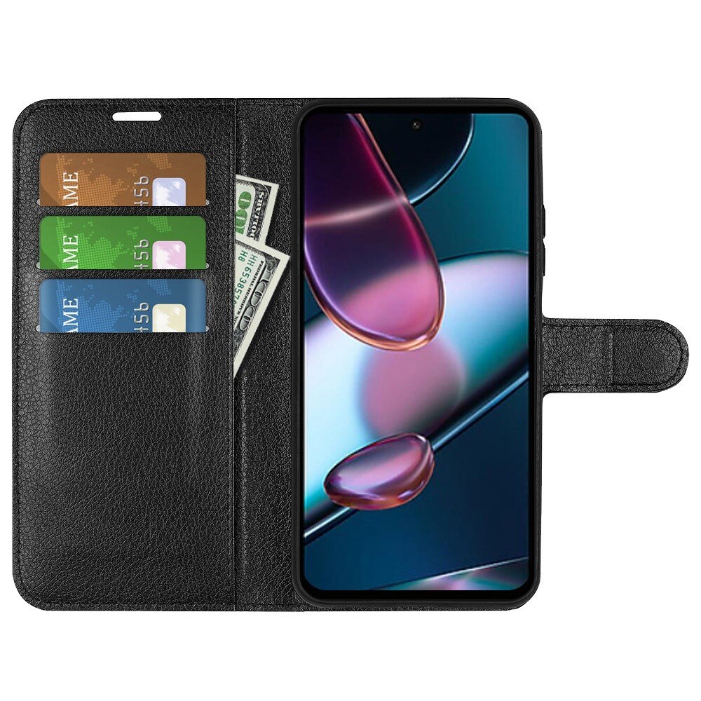 Coque portefeuille Motorola Edge 30, Noir