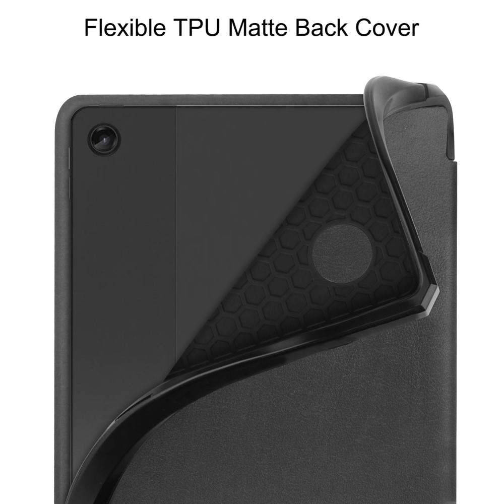 Étui Tri-Fold avec porte-stylo  Lenovo Tab M10 Plus (3rd gen), Noir
