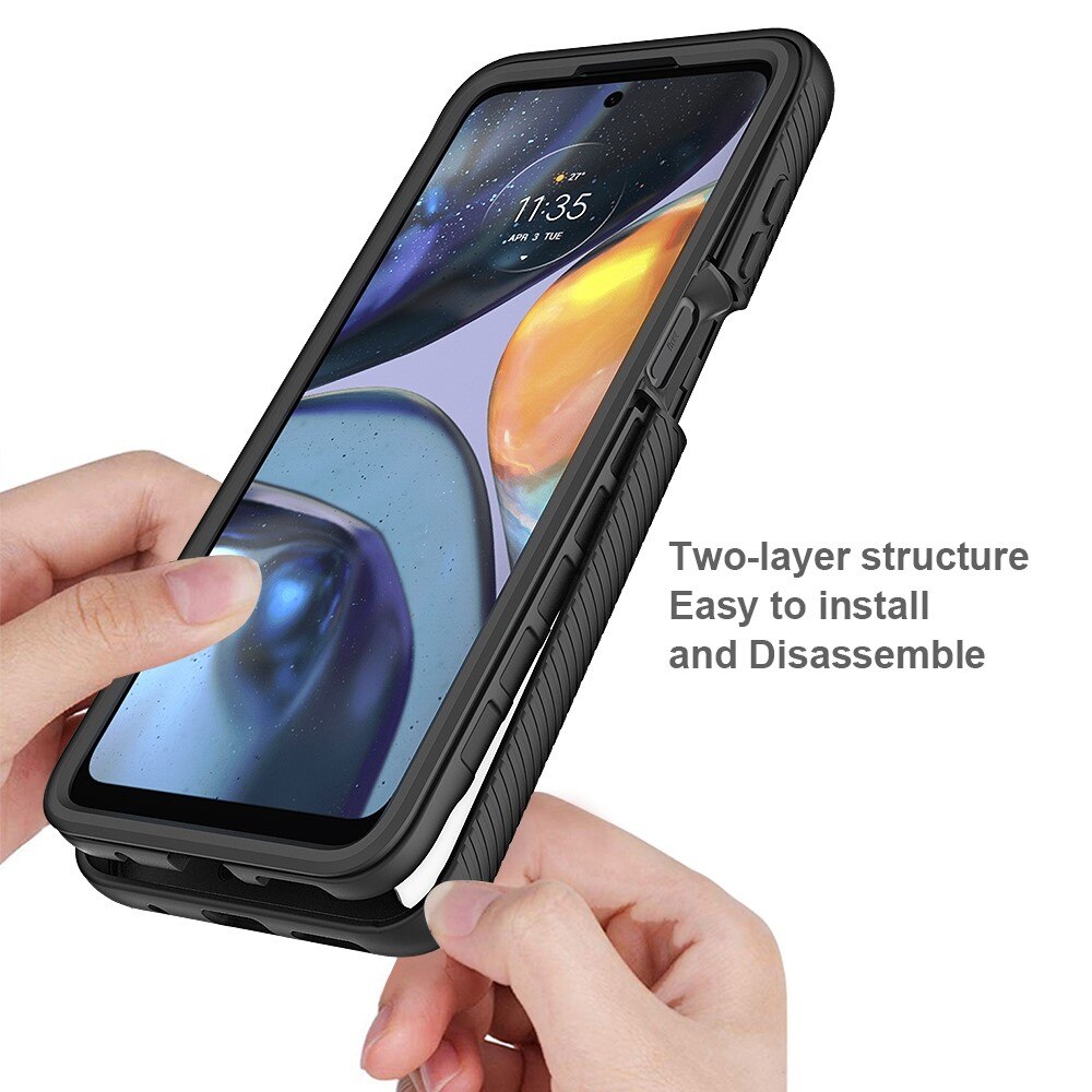 Coque Full Protection Motorola Moto G22, Noir
