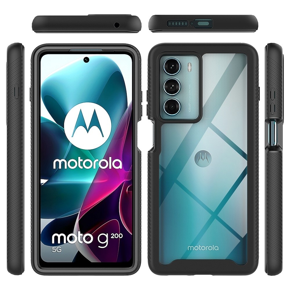 Coque Full Protection Motorola Moto G200, Noir