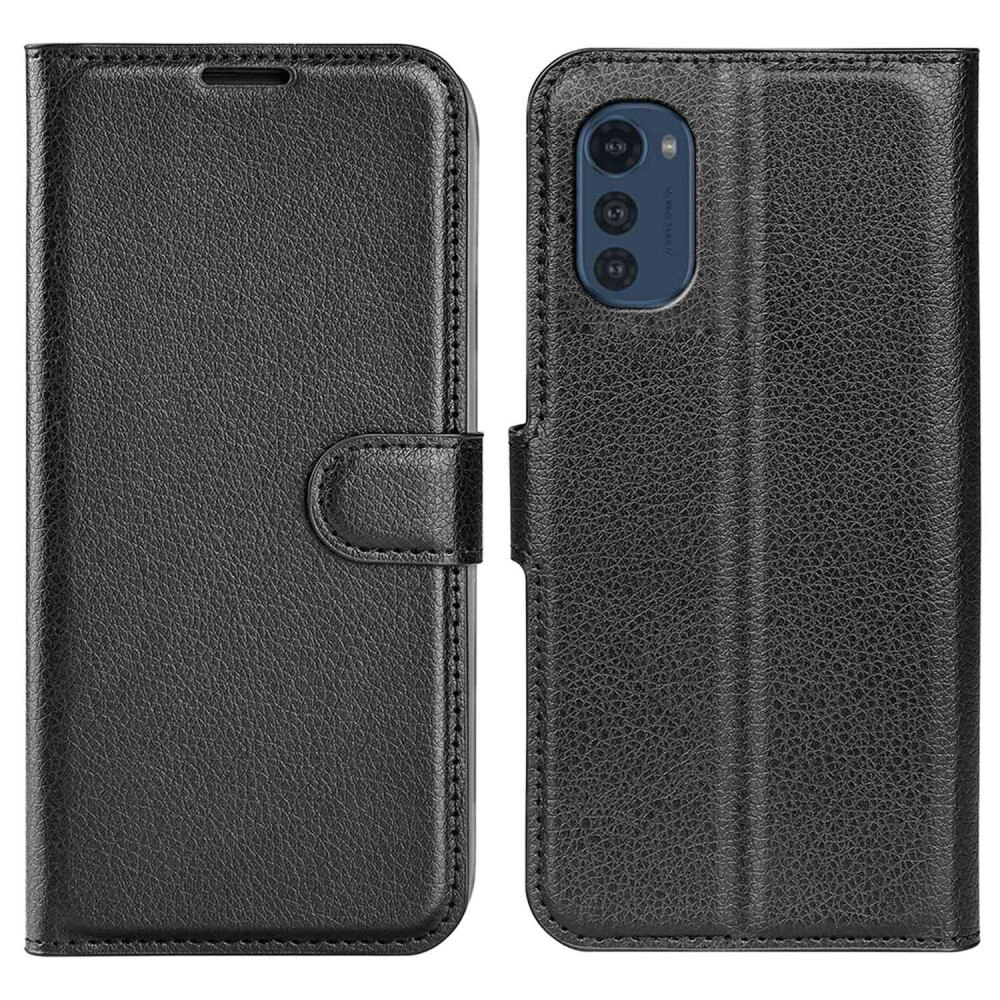 Coque portefeuille Motorola Moto E32, Noir