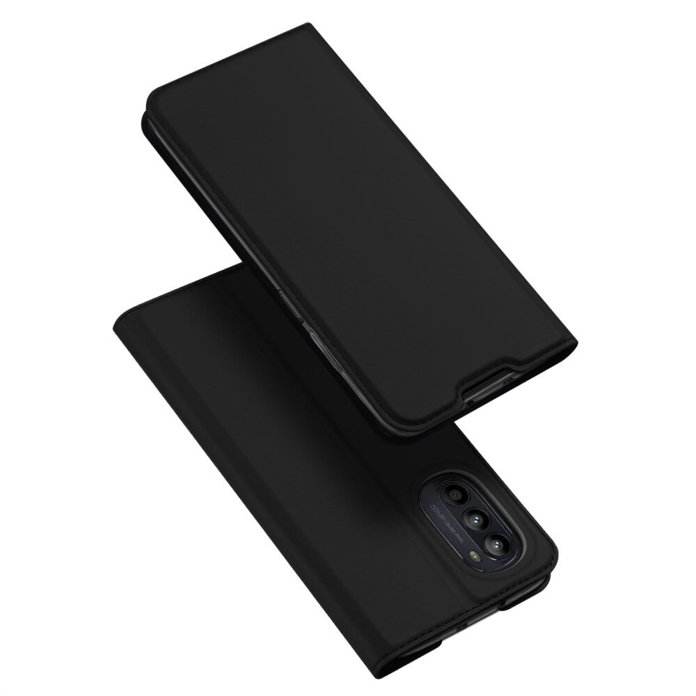 Étui portefeuille Skin Pro Series Motorola Moto G52 Black