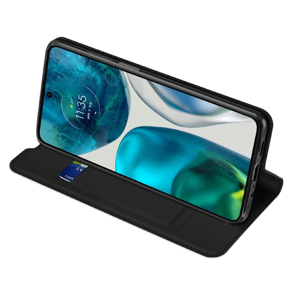 Étui portefeuille Skin Pro Series Motorola Moto G82/Moto G52, Noir