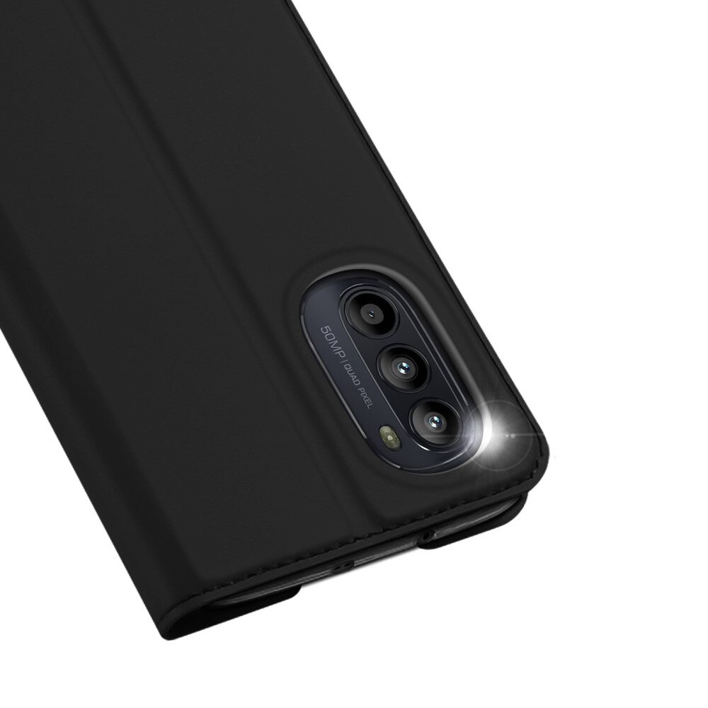 Étui portefeuille Skin Pro Series Motorola Moto G82/Moto G52, Noir