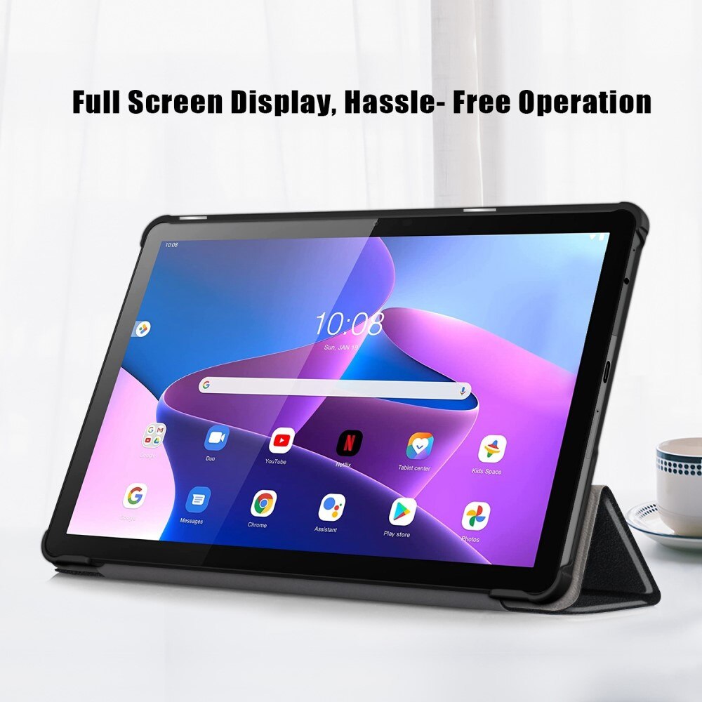 Étui Tri-Fold Lenovo Tab M10 (3rd Gen), Noir