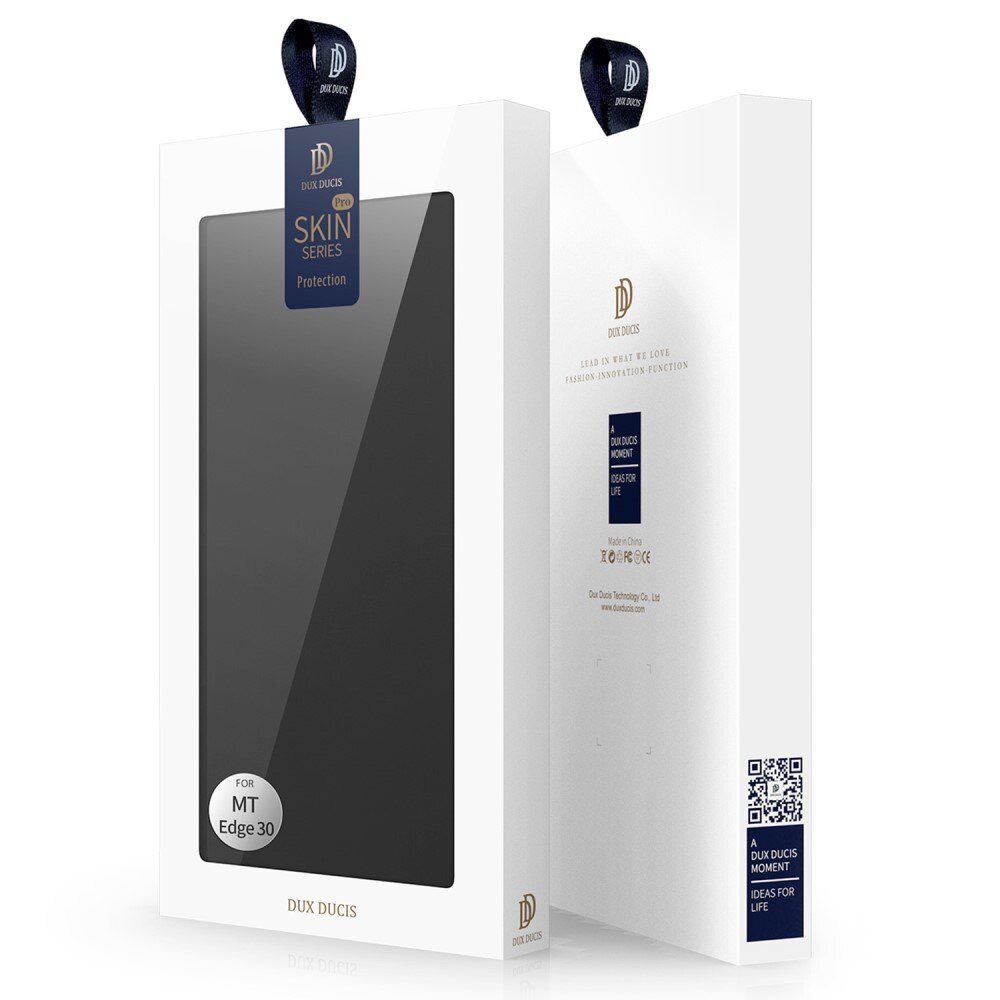 Étui portefeuille Skin Pro Series Motorola Edge 30, Noir