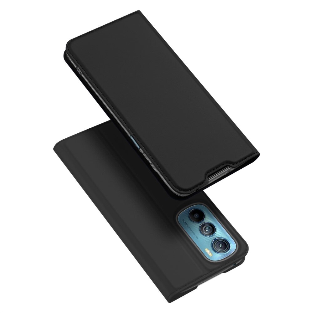 Étui portefeuille Skin Pro Series Motorola Edge 30, Noir