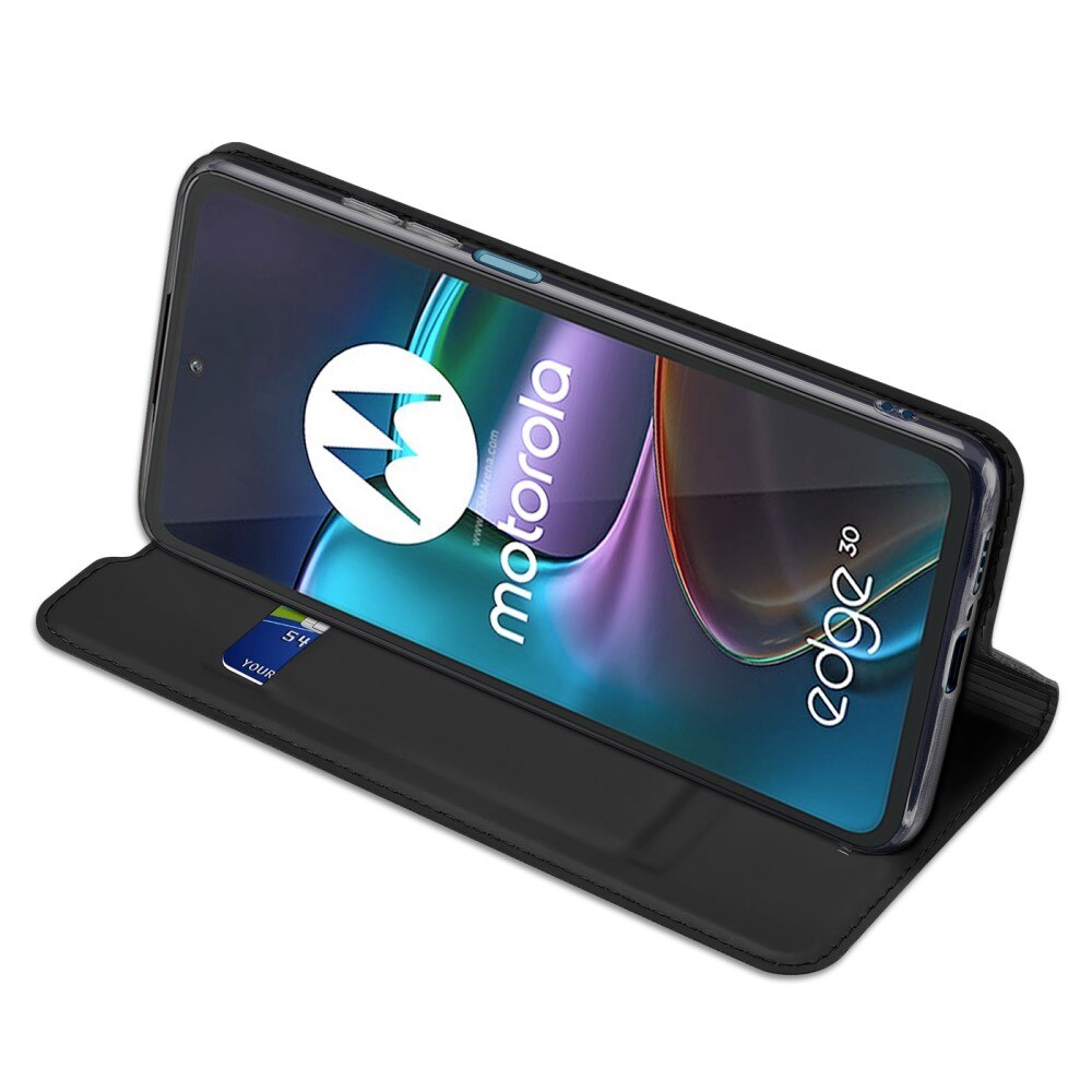 Étui portefeuille Skin Pro Series Motorola Edge 30, Noir