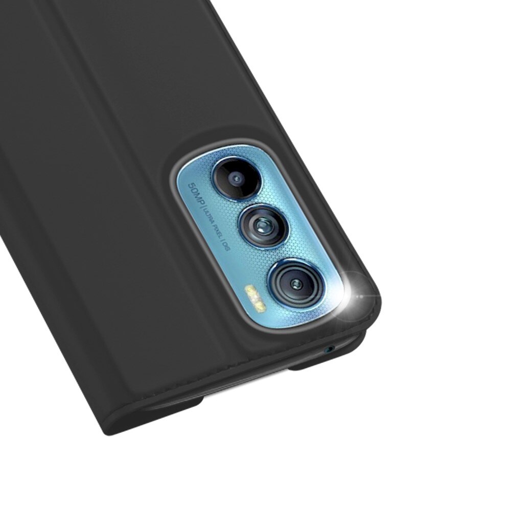 Étui portefeuille Skin Pro Series Motorola Edge 30, Noir