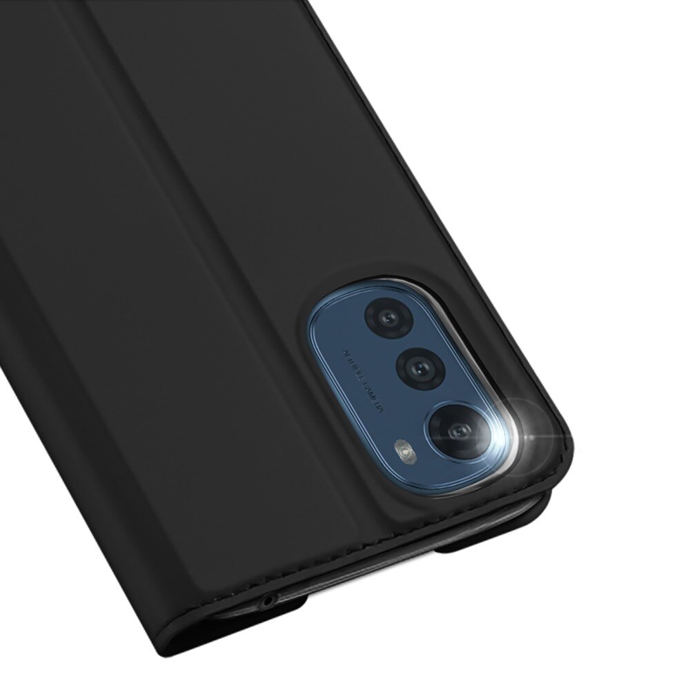 Étui portefeuille Skin Pro Series Motorola Moto E32, Noir