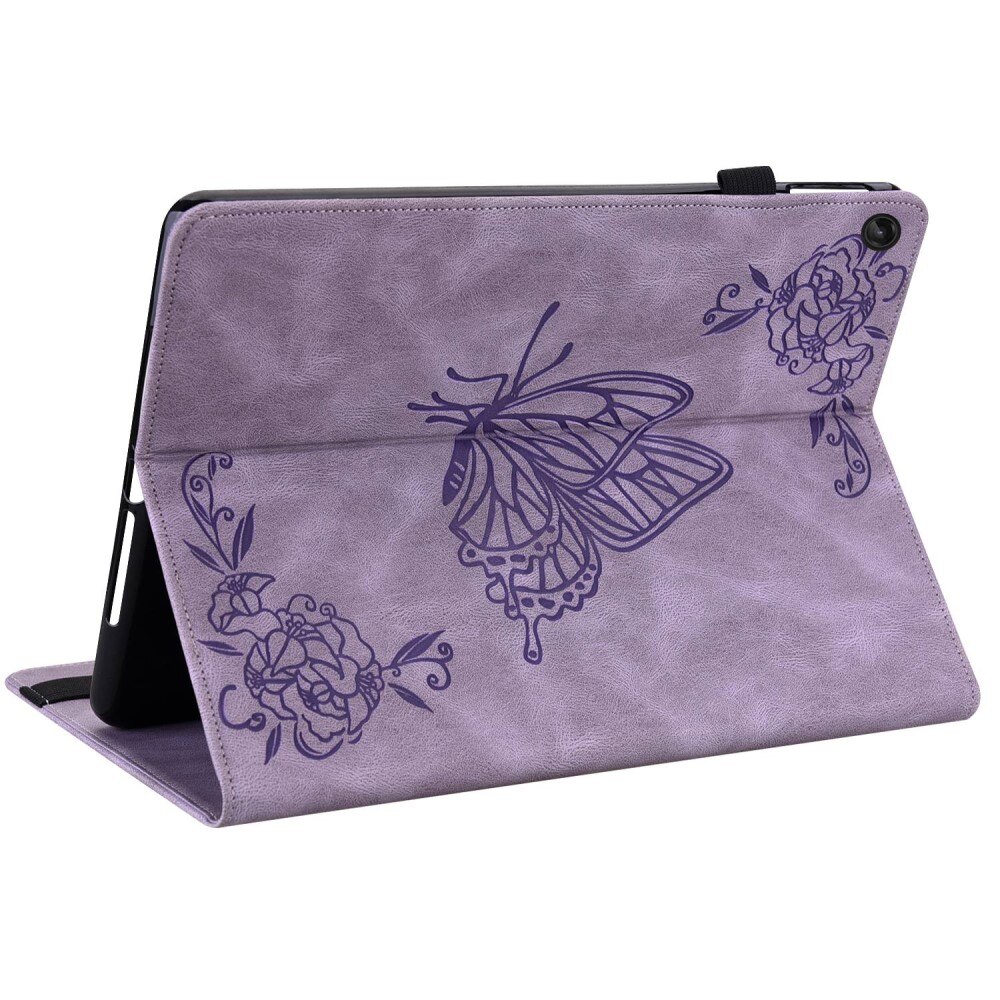 Étui en cuir avec papillons Lenovo Tab M10 (3rd gen) Violet