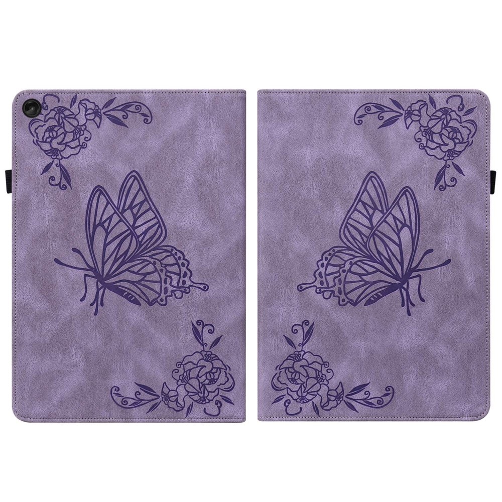 Étui en cuir avec papillons Lenovo Tab M10 (3rd Gen) Violet
