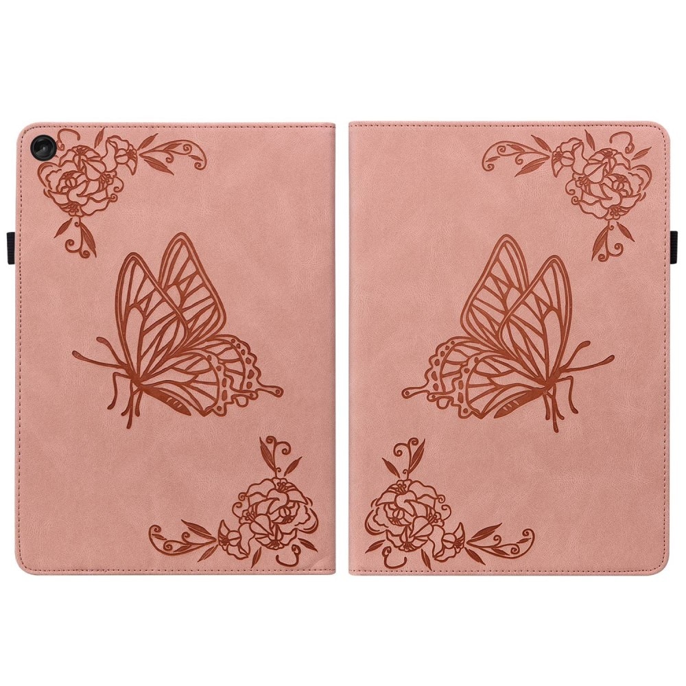 Étui en cuir avec papillons Lenovo Tab M10 (3rd Gen) Rose