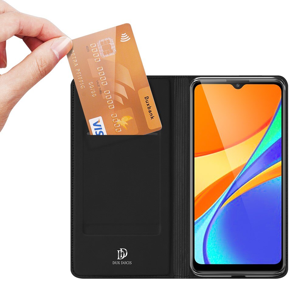 Étui portefeuille Skin Pro Series Xiaomi Redmi 9C Black