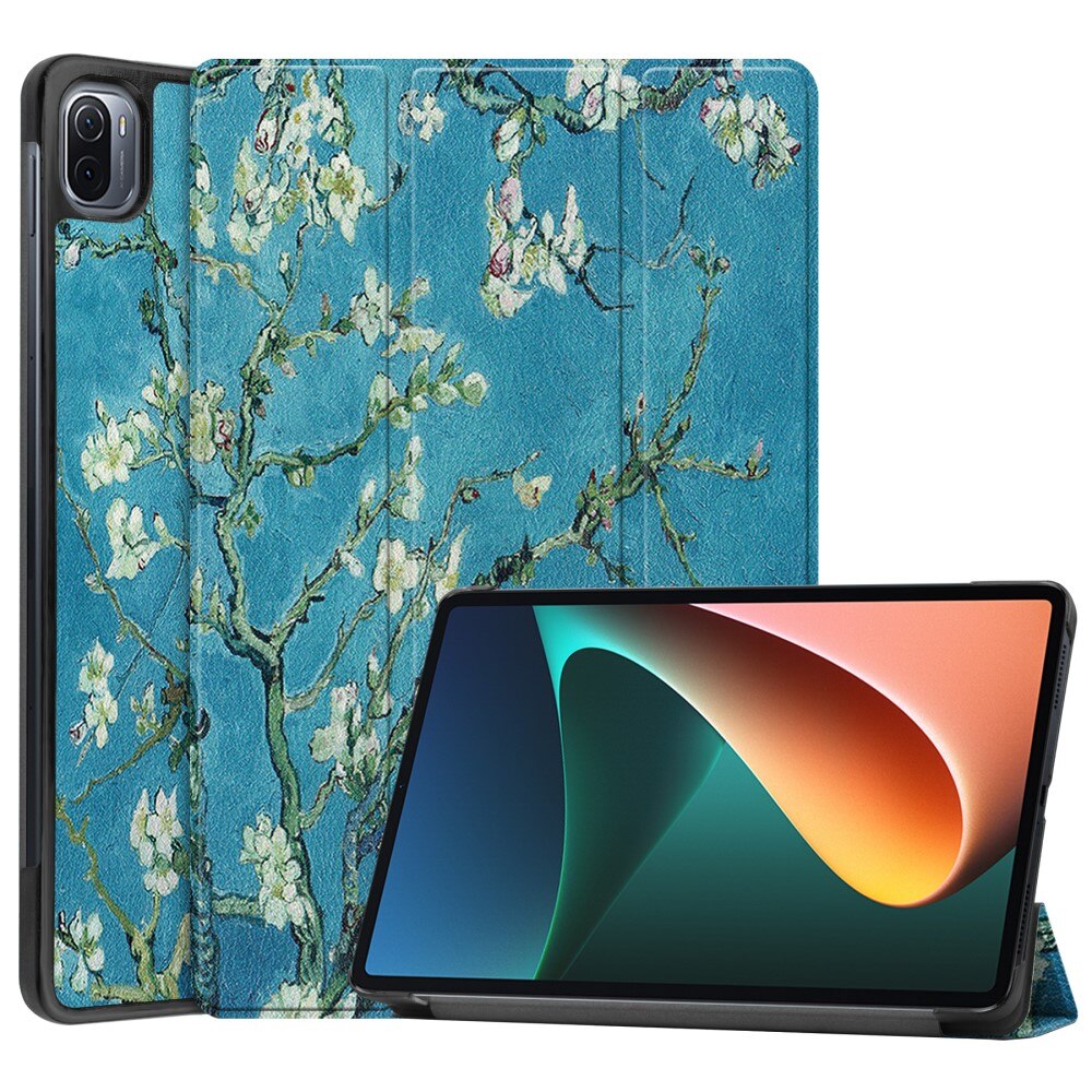 Étui Tri-Fold Xiaomi Pad 5 Fleurs de cerisier