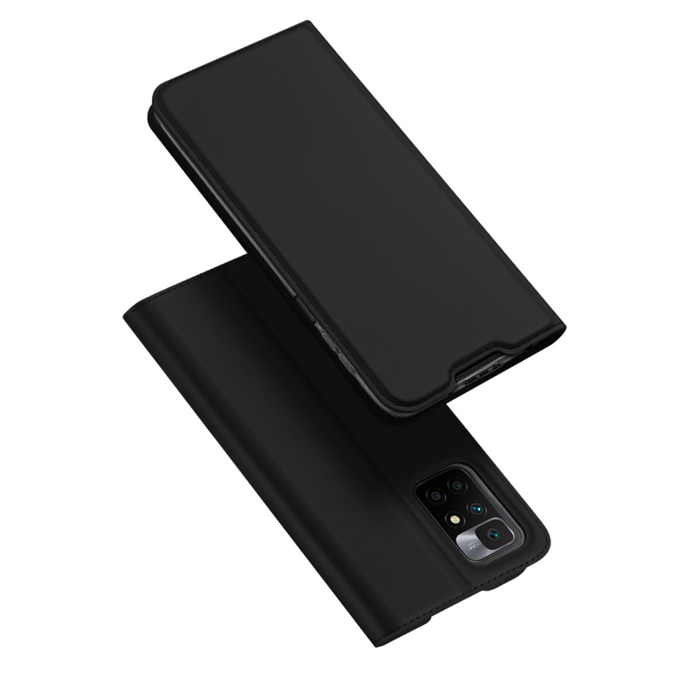 Étui portefeuille Skin Pro Series Xiaomi Redmi 10, Noir