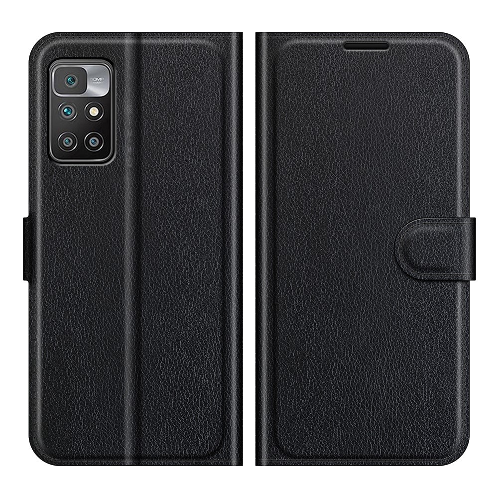 Coque portefeuille Xiaomi Redmi 10 Noir