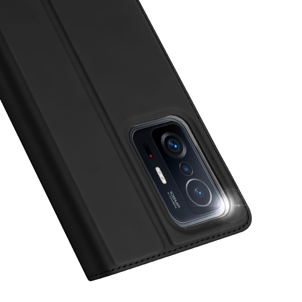 Étui portefeuille Skin Pro Series Xiaomi 11T/11T Pro, Noir