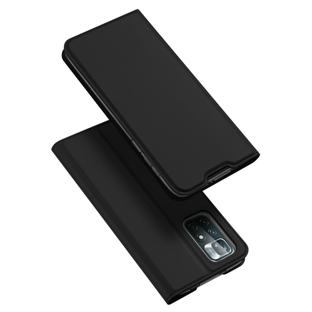 Étui portefeuille Skin Pro Series Xiaomi Redmi Note 11, Noir