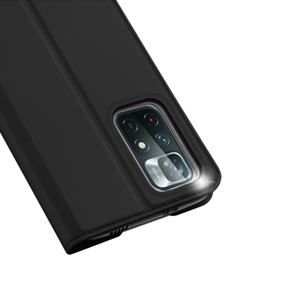Étui portefeuille Skin Pro Series Xiaomi Redmi Note 11, Noir