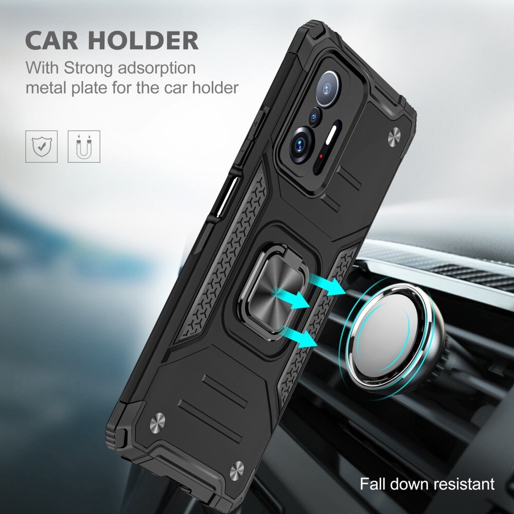 Coque hybride Tech Ring Xiaomi 11T/11T Pro Noir