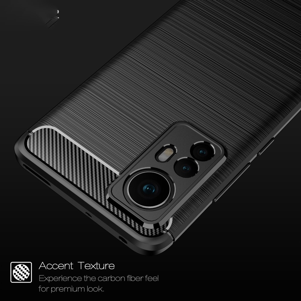 Coque Brushed TPU Case Xiaomi 12 Black