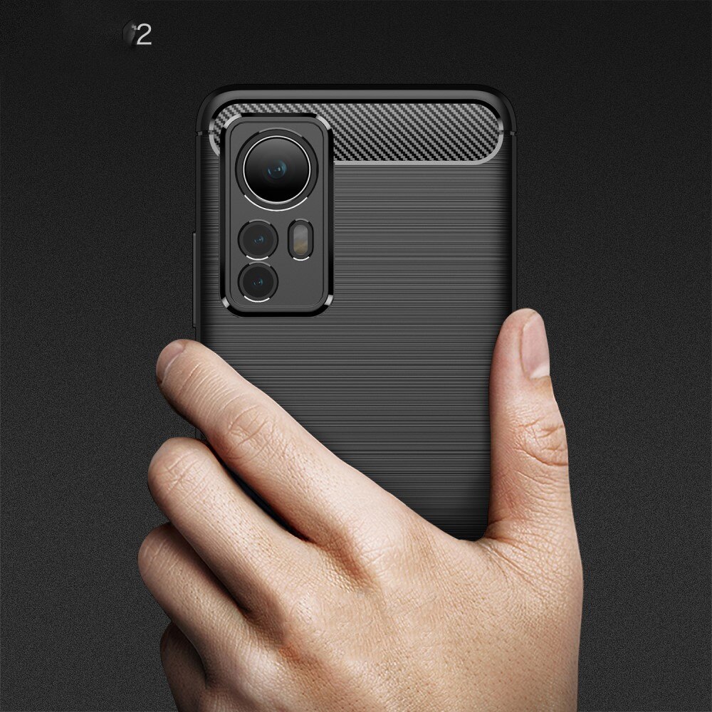 Coque Brushed TPU Case Xiaomi 12 Black