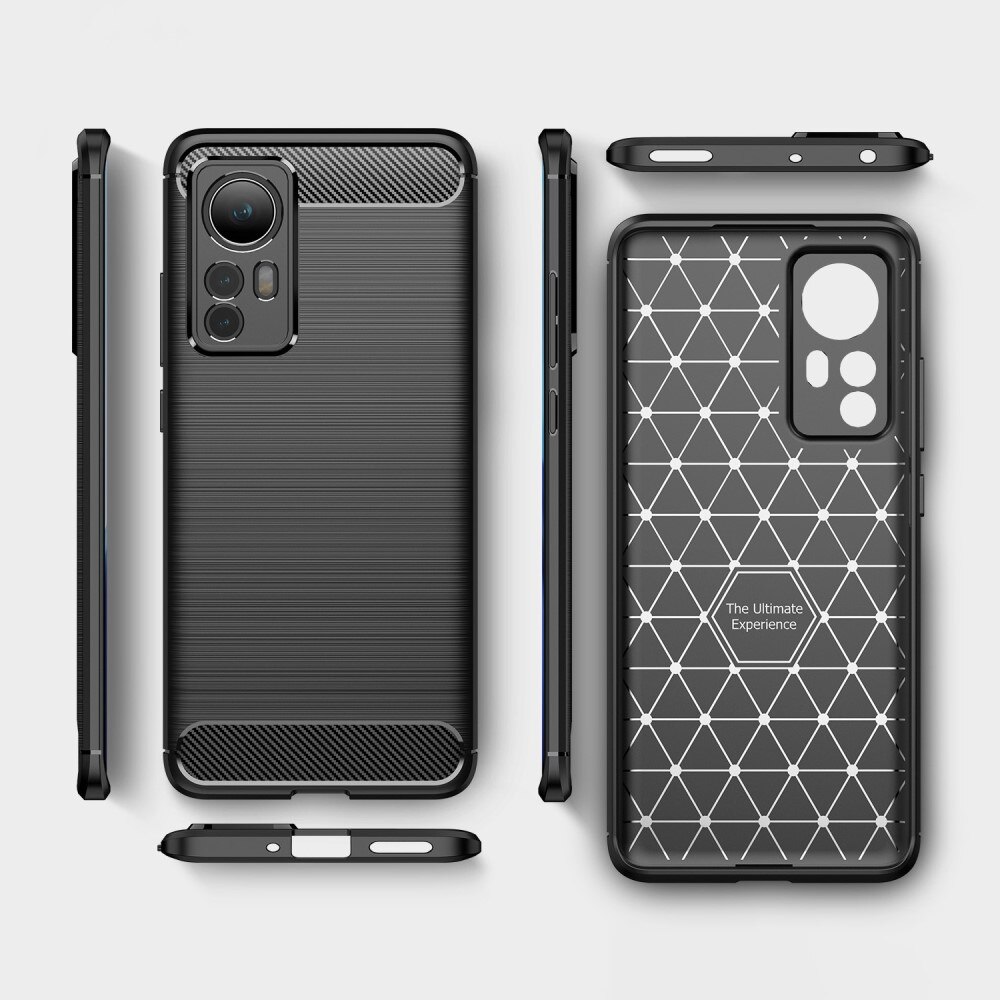 Coque Brushed TPU Case Xiaomi 12 Black