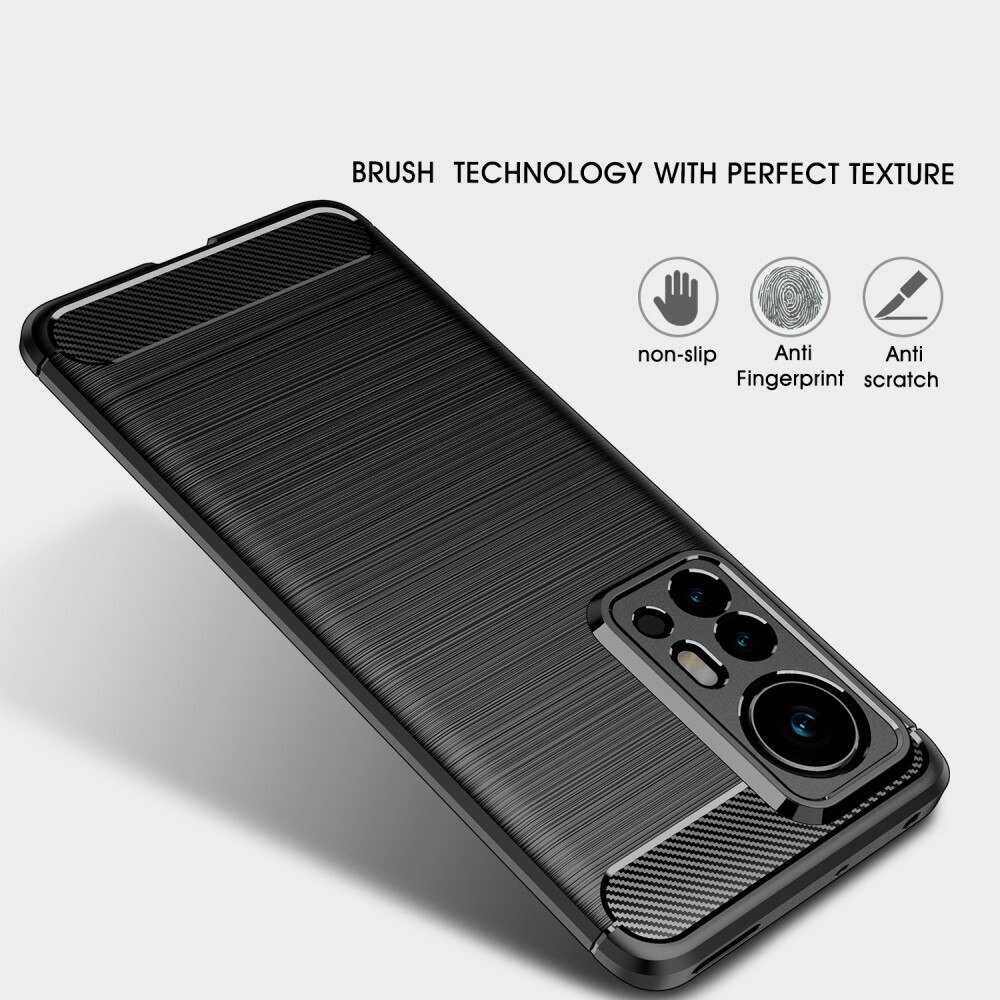 Coque Brushed TPU Case Xiaomi 12 Pro Black