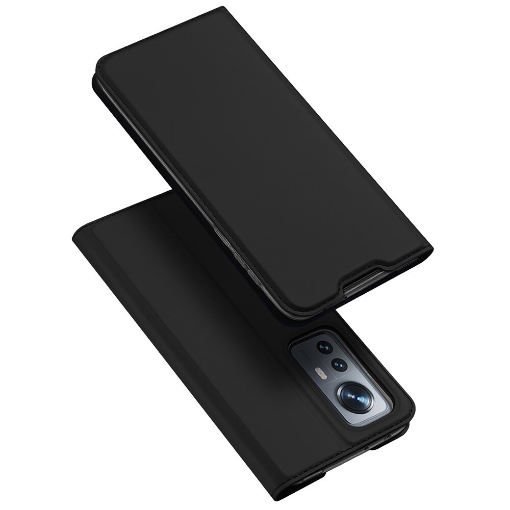 Étui portefeuille Skin Pro Series Xiaomi 12, Noir