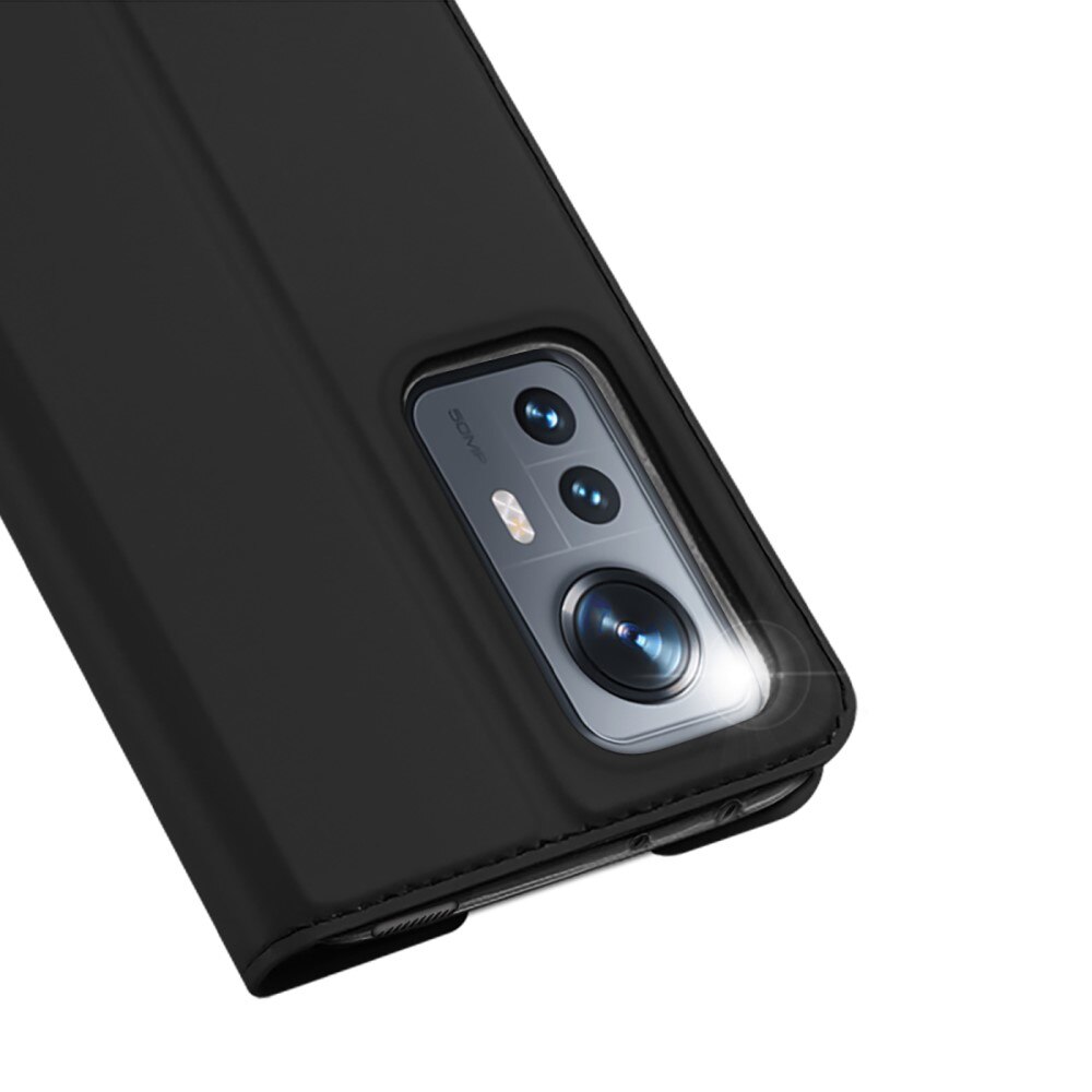 Étui portefeuille Skin Pro Series Xiaomi 12, Noir