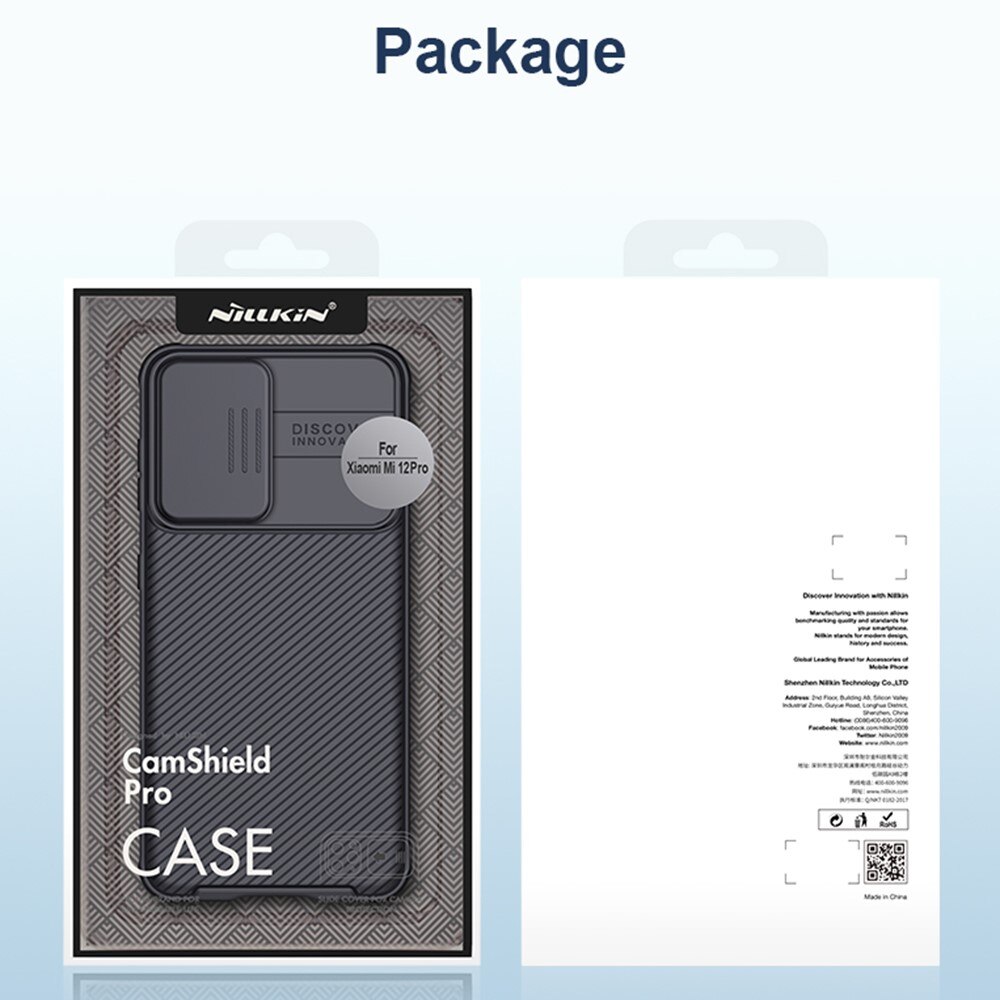 Coque CamShield Xiaomi 12 Pro, Noir
