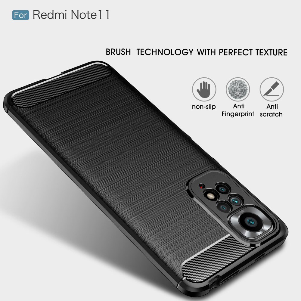 Coque Brushed TPU Case Xiaomi Redmi Note 11 Black