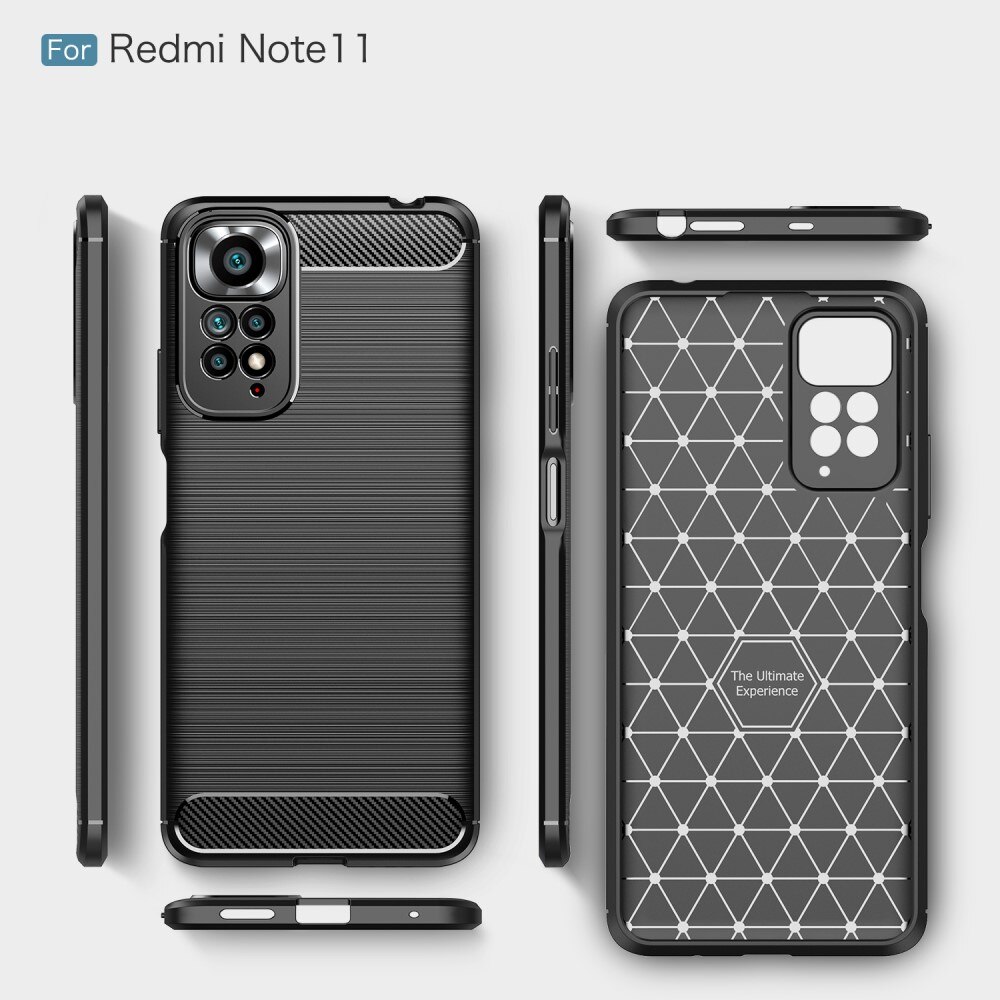 Coque Brushed TPU Case Xiaomi Redmi Note 11 Black