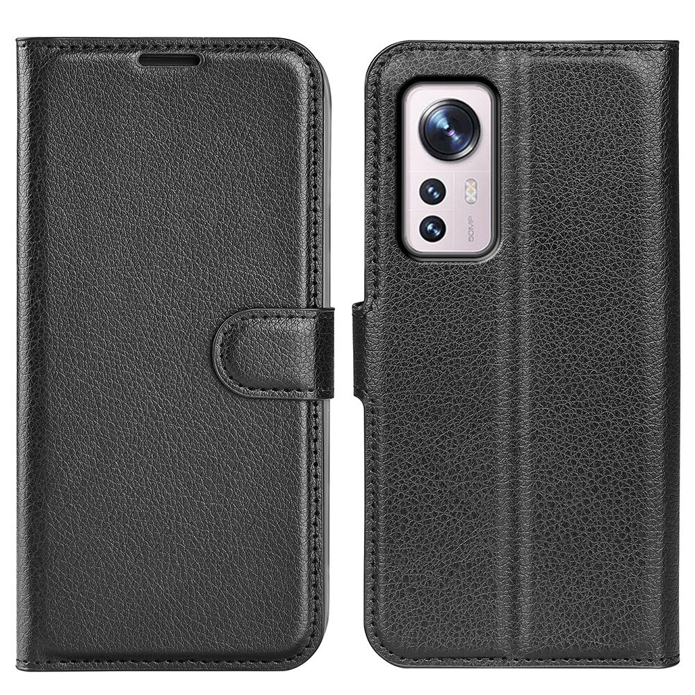 Coque portefeuille Xiaomi 12 Noir