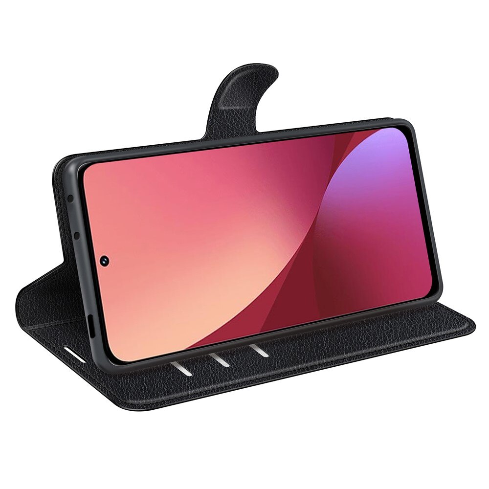 Coque portefeuille Xiaomi 12, Noir