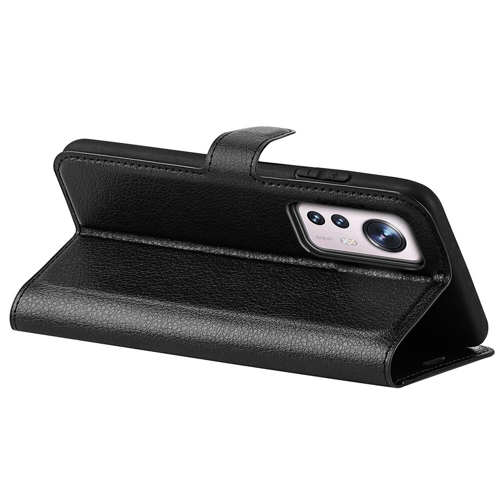 Coque portefeuille Xiaomi 12, Noir
