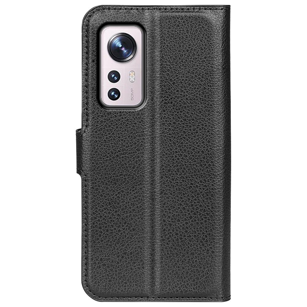 Coque portefeuille Xiaomi 12 Pro, Noir