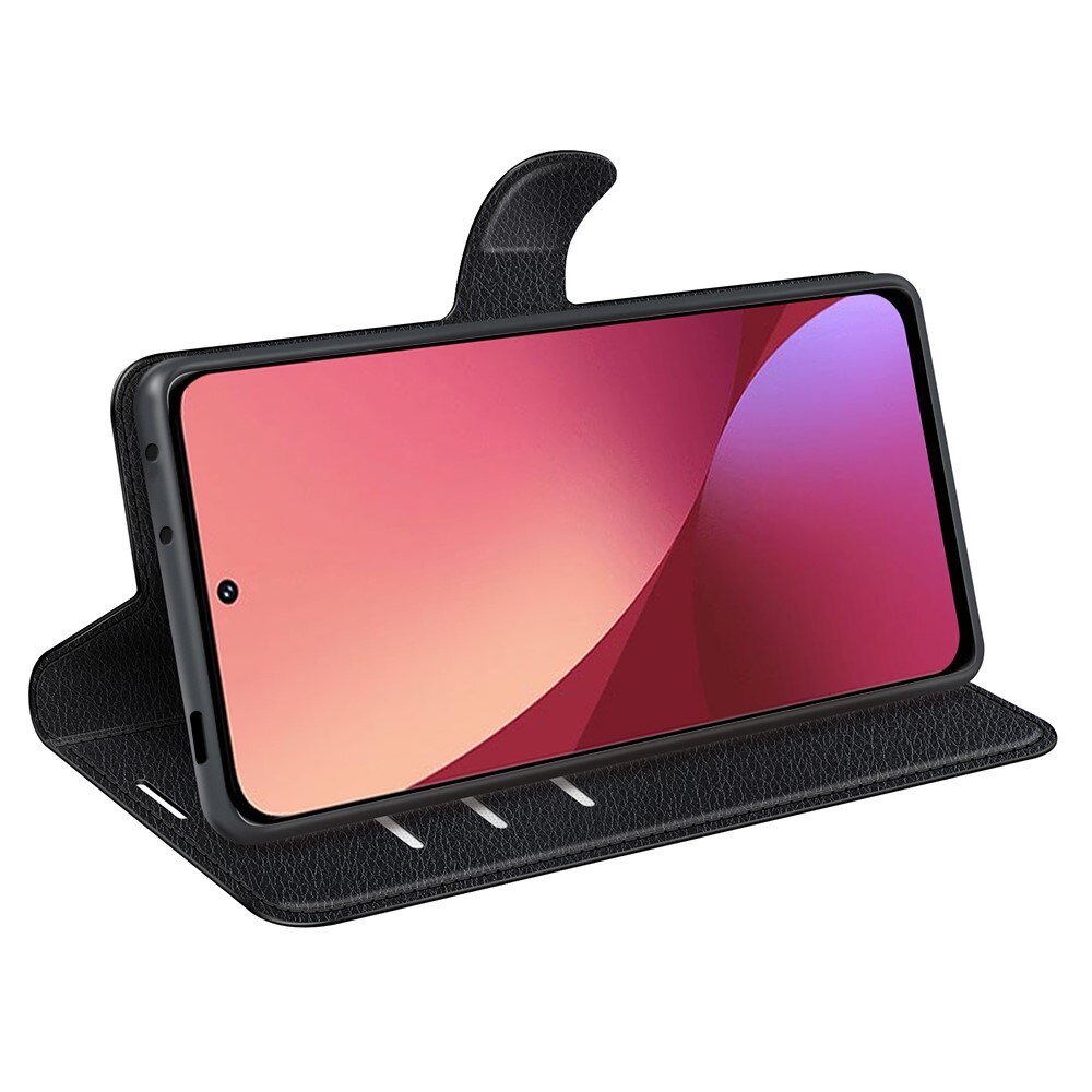 Coque portefeuille Xiaomi 12 Pro, Noir