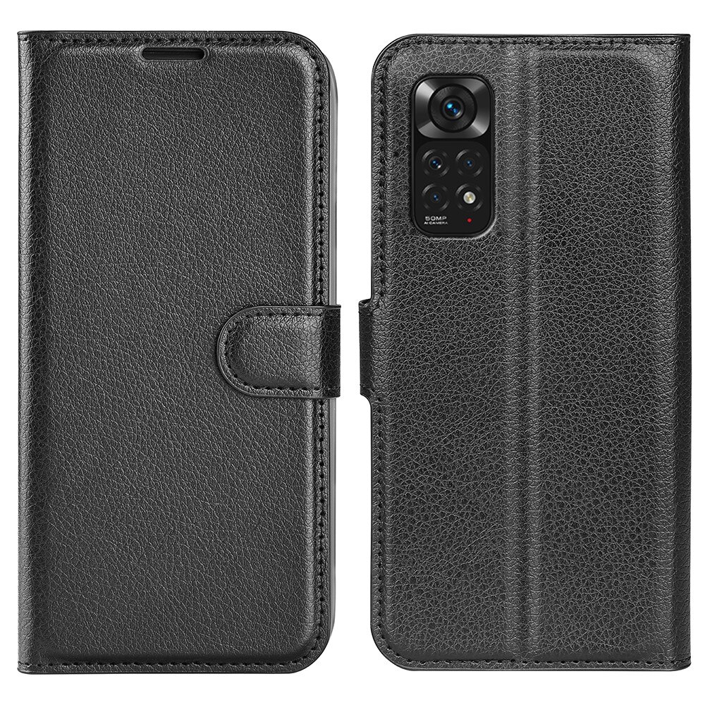 Coque portefeuille Xiaomi Redmi Note 11, Noir