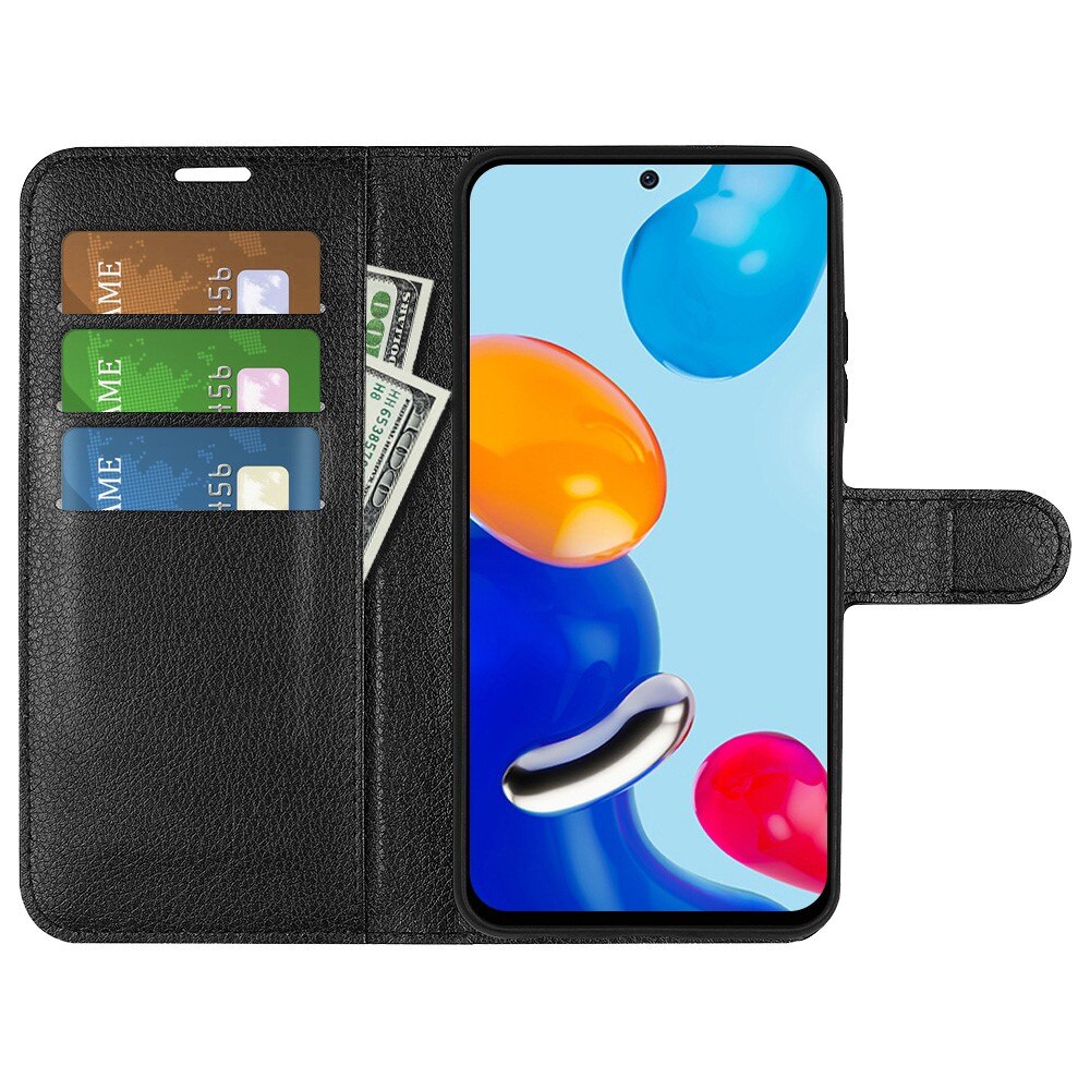 Coque portefeuille Xiaomi Redmi Note 11, Noir