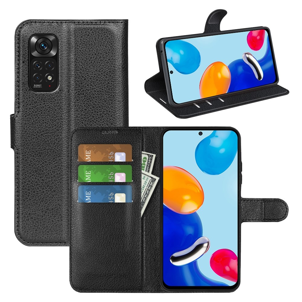 Coque portefeuille Xiaomi Redmi Note 11 Noir