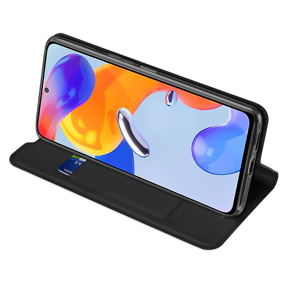 Étui portefeuille Skin Pro Series Xiaomi Redmi Note 11 Pro, Noir