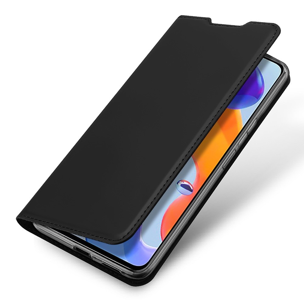 Étui portefeuille Skin Pro Series Xiaomi Redmi Note 11 Pro, Noir